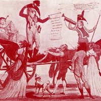 Image populaire évoquant les bonimenteurs et les charlatans qui parcouraient (…)